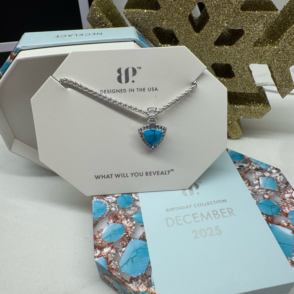 Blue Stone Silver Necklace
